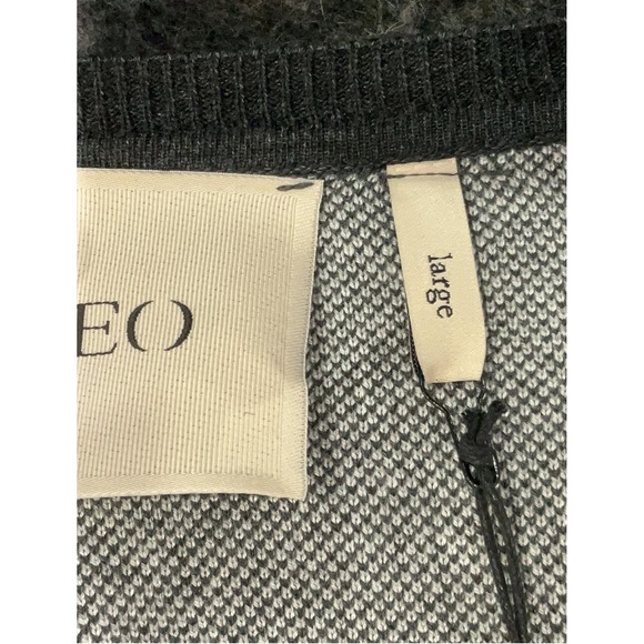 Theo The Label Nomia Plaid Pearly V-neck‎ Sweater Sz Large Argyle Y2K Aesthetic - Picture 5 of 6